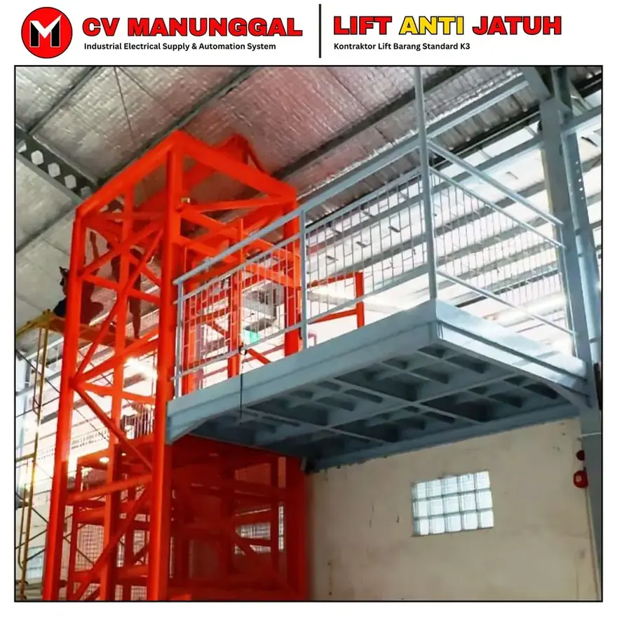 Lift cargo barang CV Manunggal
