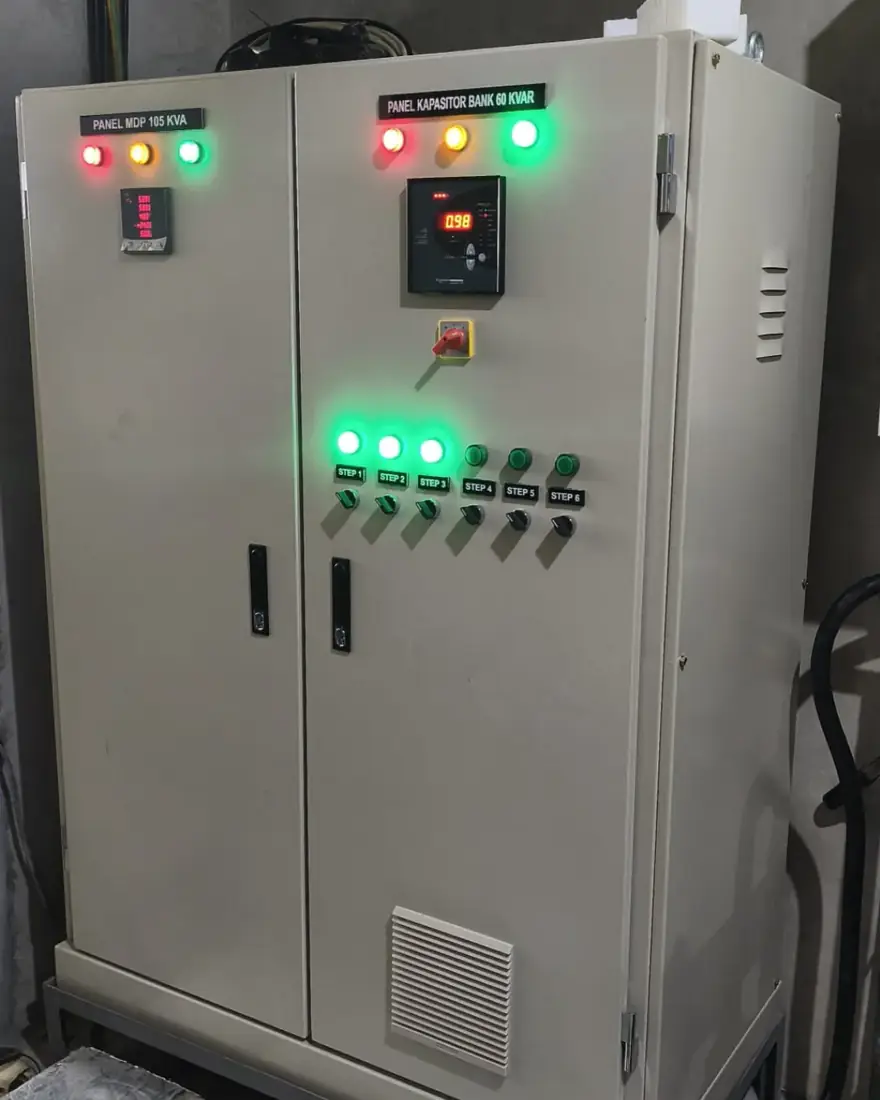Panel kapasitor bank rakitan CV Manunggal